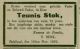 Overlijden Teunis Stok (1895)