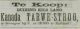 Advertentie J. de Hoog voor Tarwe Stroo (1876)