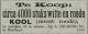 Advertentie L. de Hoog Mz voor 4000 stuks witte en roode kool (1876)