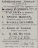 Advertentie voor toneeloptreden in lokaliteit van J. van Essen te Zuidland (1877)