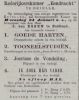 Advertentie voor toneeloptreden in lokaliteit van J. van Essen te Zuidland (1877)