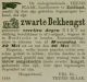 Zwarte dekhengst van Teunis Blaak naar tentoonstelling (1878)