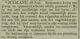 Jacobus Buis overlijdt vermoedelijk aan de gevolgen van een zonnesteek bij het grasmaaien (26 juni 1878)