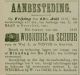 Aanbesteding woning te Geervliet. Contact is W van Driel Hzn te Zuidland.(1878)