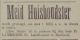 Meid Huishoudster gevraagd door Pr. Lammerse te Zuidland (1880)