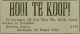Advertentie hooi te koop bij Bn Bijl (1881)
