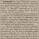 Verbouwing pastorie / Zlandsche veer krijgt aanlegplaats veerpont / vlasoogst (1883)