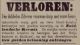 Zilveren vrouwenbeurs verloren op Zuidlandse kermis (1883)
