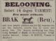 Veearts Reijer Riede vermist hond (1884)