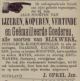 Advertentie J. Oprel voor allerlei ijzeren, koperen goederen (1885)