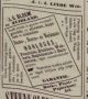 Advertentie J.G. Bloem, voor horloges, klokken, reparaties, speelgoed, plaatsing advertenties kranten (1886)
