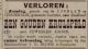 Gouden krulspeld met juwelen kroon verloren (1888)