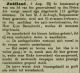 Herkiezing raadsleden MJ de Jongh en C Saarloos // landbouwnieuws (1889)