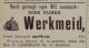 P. Lammerse heeft vacature voor werkmeid (1890)