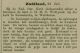 Beroep predikant Wolt // landbouwnieuws (1891)