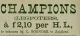 Advertentie Champions bij C. Boender (1891)