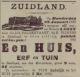 Notarisveiling huis, tuin en erf aan de Molendijk van Glijn Poldervaart (1892)