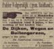 Dijken, wegen en buitengorzen ter hooien te huur door polder Velgersdijk (1894)