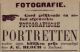 Advertentie fotograaf J.G. Bloem (1894)