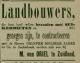 Advertentie suikerbieten M. van Driel (1895)