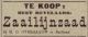 Advertentie vlasser H.D. Overgaauw (1897)