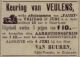 Advertentie keuring van veulens door dierenarts Van Buuren (1897)