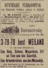 Boerderij van wijlen L. van der Meer czn te koop (1897)