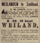 Veiling van weilanden in de polder Velgersdijk, het Oosterdeel (1897)