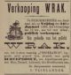Verkoopveiling wrak L'Esperance bij Zuidlandsche Veer (1898)