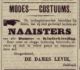 Dames Levie hebben zich gevestigd als naaisters (1898)