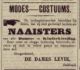 Dames Levie hebben zich gevestigd als naaisters (1898)